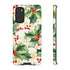 Christmas Holly on a Golden Background - Impact Resistant Phone Case Samsung Galaxy S20 Matte